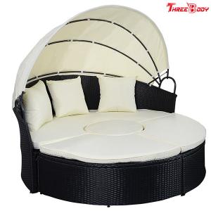 China Round / Curved Outdoor Sofa , Comfortable Contemporary Outdoor Furniture Lounge Sofa wholesale