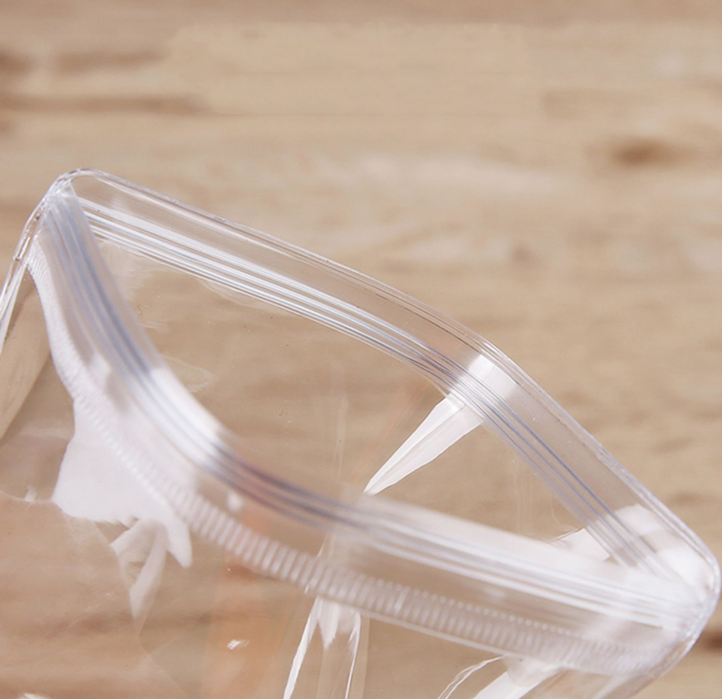 Zipper Top Sealing Small Jewelry Bags with Custom Logo Thick Clear Plastic Earring Bags
