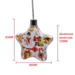 Blank High Transparent Plastic Sublimation Christmas Snowflake Ball Ornaments