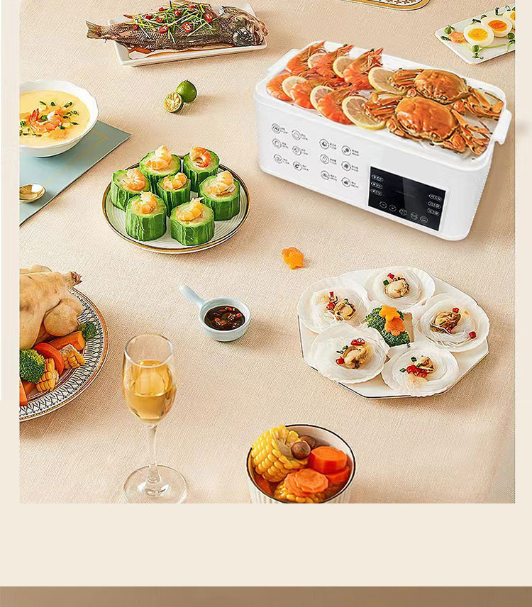 Factory Directly Smart Egg Boiler Food Steamer Multi-functional Home Use Egg Cooker Steamer Pot