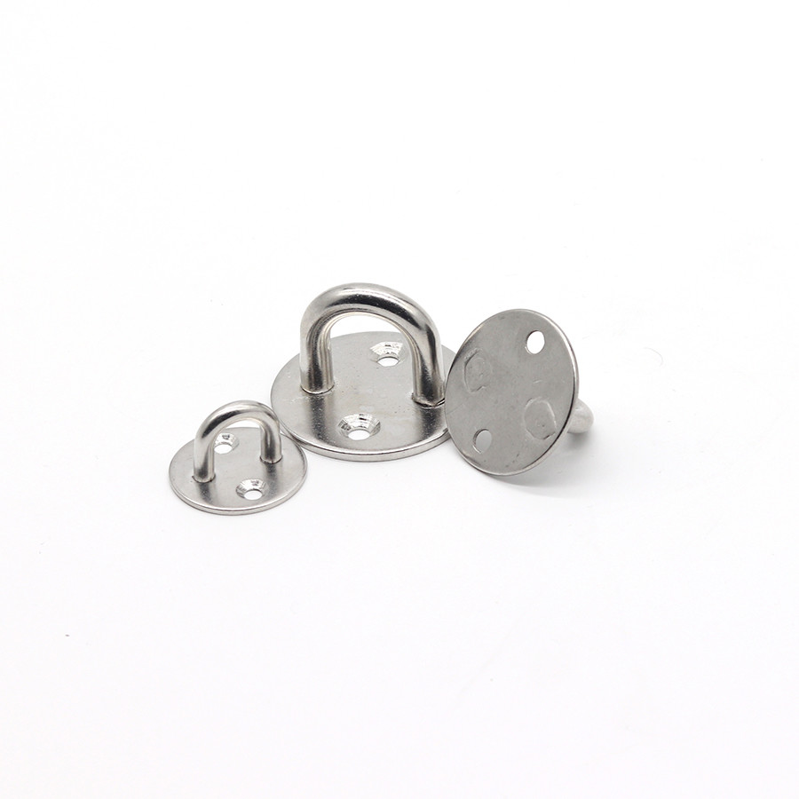 Round Retaining Heavy Duty Pad Eye Plate / 316 Marine Eye Plates