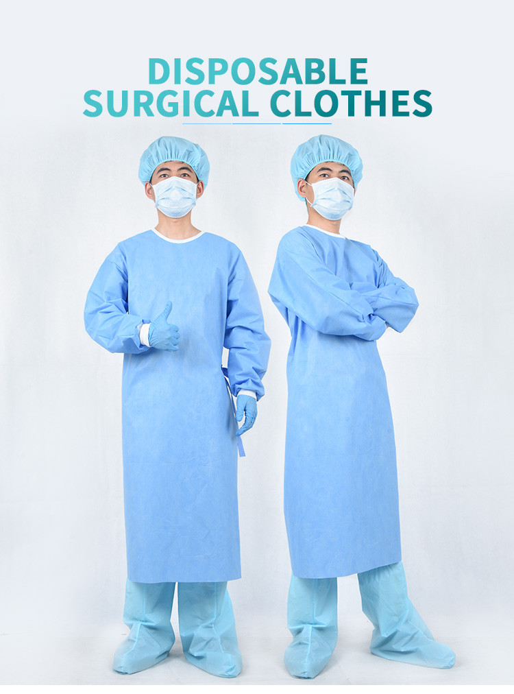 Waterproof Single Use Smms Level 3 Sterile Surgical Gowns OEM ODM Accepted