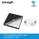 Wireless Touch Wall Switches Sets RF433 1gang Luxury Glass Panel Remote Control