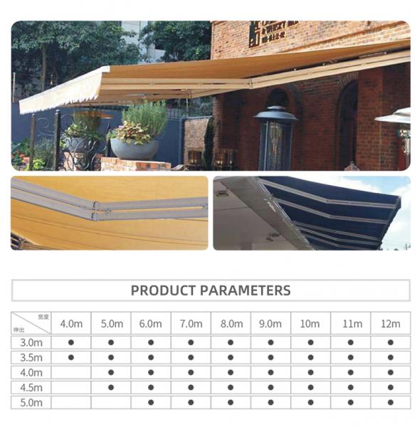 Outdoor Powder Coated Double Arm Awning Balcony Patio Awning