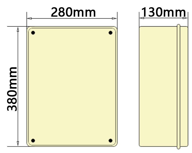 Syntax JJ17 Wall Mounted Distribution Box 32AMP Three Phase Earth Leakage Protection Maintenance Box 280*380*130mm