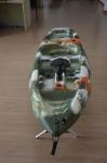 Innovative Design Kids Plastic Kayak Military Camo Painted Child Boat Adjustable