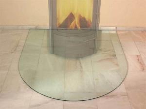 China Heat Resistance Glass Hearth Plate Edge Grinding For Fireplaces wholesale