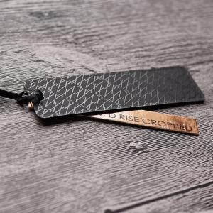 China Black Two Pieces Custom Kraft Hang Tags Marble Gilded Coated Pape Printing wholesale