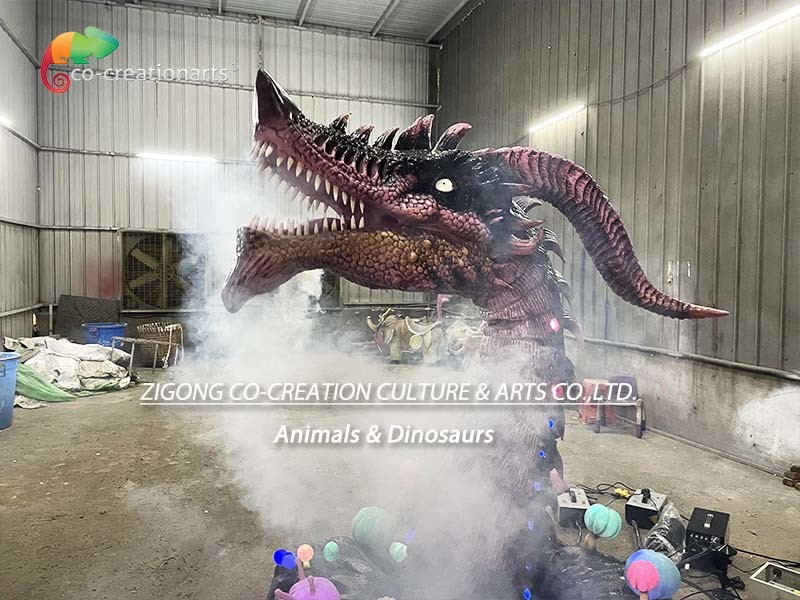 Western Fiery Animatronic Dragons sun proof