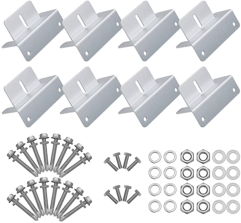 Triangle Bracket Solar Panel Mounting Z Brackets for RV Boat Roof Off-Grid Installation