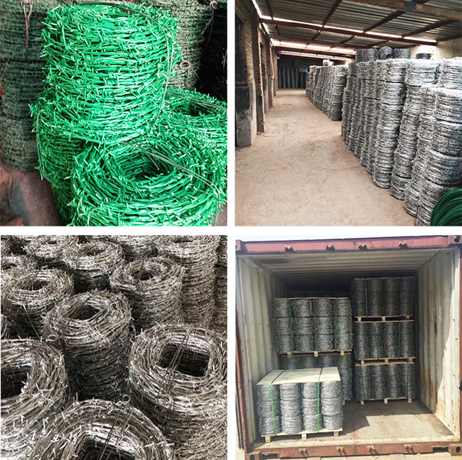 12x12 3.2mm Hot Dipped Galvanized Wire Silver 14x14 Barbed Wire