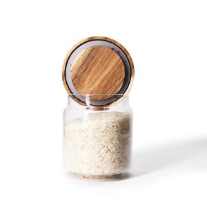China High Quality Decorative Food Glass Storage Jar For Saving Chocolate Coffee Candy With Cork wholesale