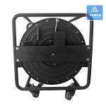 Metallic Cable Reel Spool Black Tactical Fiber Cable Reel Emergency Repair