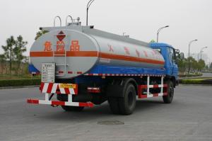 China Fuel Oil Tank Truck 12600L , Dongfeng Chassis Transport Fuel Tanker Truck 4x2 wholesale