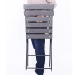 None Logo Outdoor Garden Patio Party Banquet Events Folding Portable Wood Grain