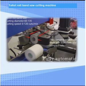 Toilet Paper Kitchen Towel Automatic Band Saw Cutting Machine