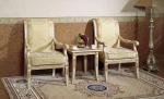 Italian Modern Classic Leisure Armchair Solid Wood Carved Elegant Princess Chair