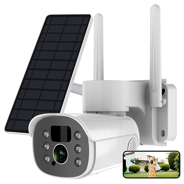 Glomarket Tuya Solar PTZ Camera Two-way Voice Intercom HD Support APP Control Outdoor Waterproof Smart Camera