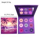 Private Label 107g Pressed Glitter Eyeshadow Palette For Dark Skin