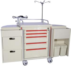 China Mobile Nurse Medical Trolleys For Emergency Nursing Workstation wholesale