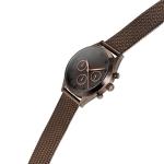 IP Bronze Coating Ladies Stainless Steel Watches , Luxury Women'S Chronograph