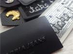 Customized Fashion Embossed Leather Patches For Bags , Garment