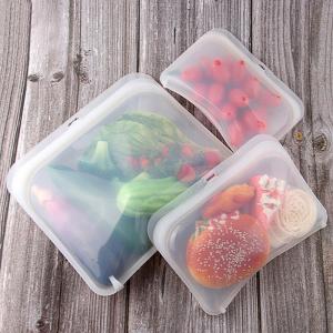 China 420ML 1800ML BPA Free Reusable Silicone Sandwich Snack Bags wholesale