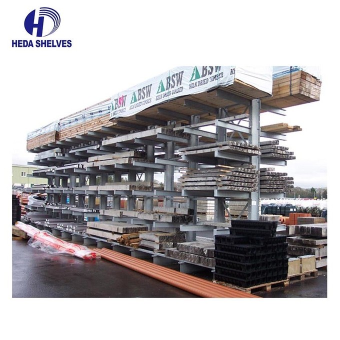 Warehouse Cantilever Pallet Racking Sheet Metal Rebar Storage