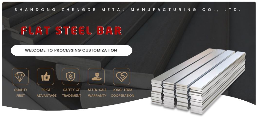 Customized Size 440 Gcr15 1020 1045 40cr SAE 1045 C45 S45c Hot Rolled Carbon Steel Flat Bar Mild Steel Flat Bar for Construction Material