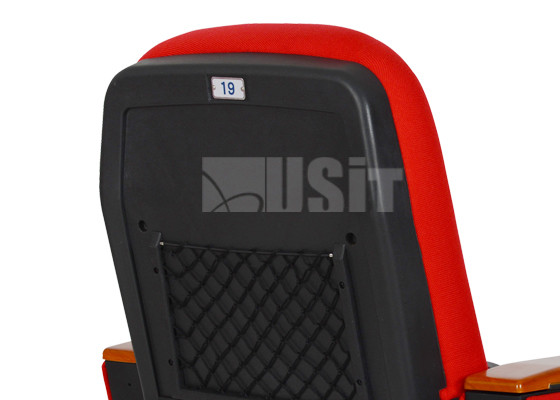 Strong Metal Frame Auditorium Padded Conference Chairs Space Saving Seating
