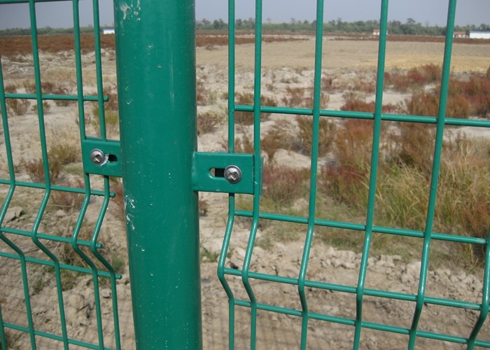 Fold Dark Green SHS Welded Wire Mesh Fencing Panels