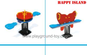 China Two Seats Playground Equipment Seesaw , Seesaw For Kids School wholesale
