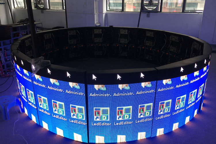 ROHS Virtual Production LED Screens , Multifunctional Curved LED Display Wall