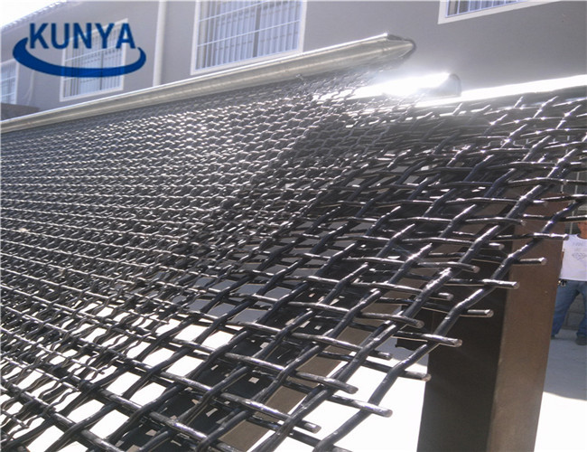 2m Rock Square Wire Panels Mining Screen Mesh Mn65 Stainless Steel