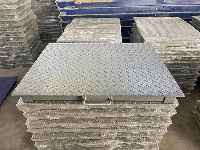 5000kg Capacity Digital Industrial Floor Scale Portable Handle Customized
