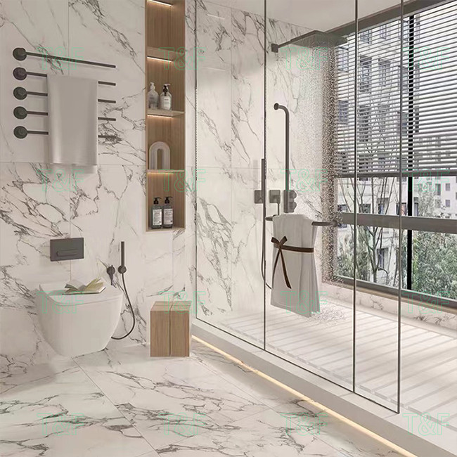 60x120cm White Matt Marble Porcelain Floor Tile Modern House Bathroom Wall And Floor Tile