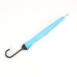 Light Blue Ladies Walking Stick Umbrella , Fashion Compact Windproof Umbrella