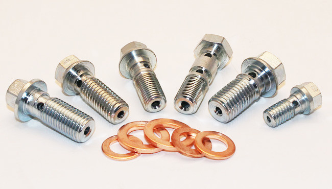 Motorcycle Braided Clutch Brake Hose Bolt Washer For M10 Banjo Bolts