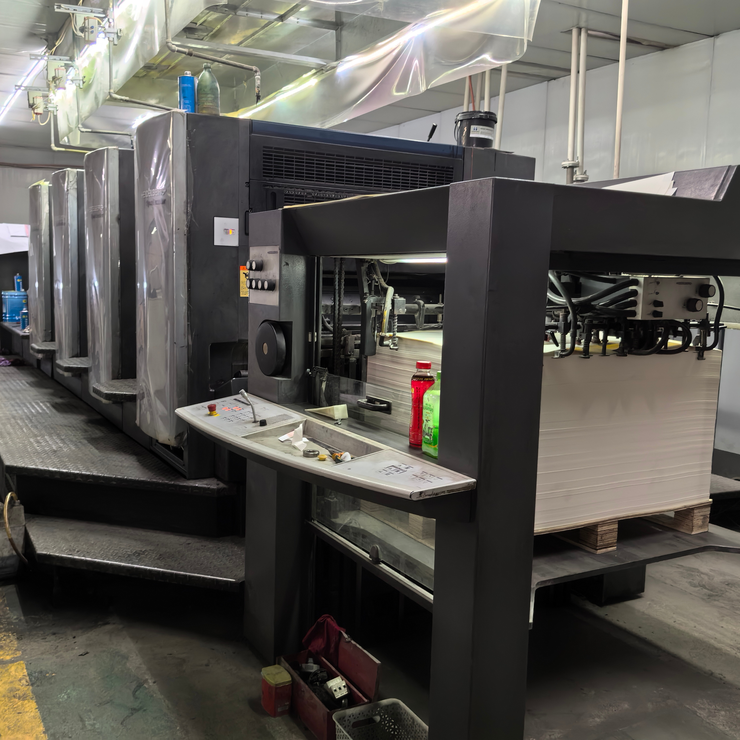 SM102/SM74 Heidelberg 4 Colour Printing Machine Four Colour Offset Printing MachineFlatbed Plate Type