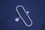 Girlfriend S925 Love Heart Tag Bead Bracelet Jewellery Custom