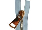 Butterfly Shape Pulls Large Metal Zippers , Golden Metal Large Industrial