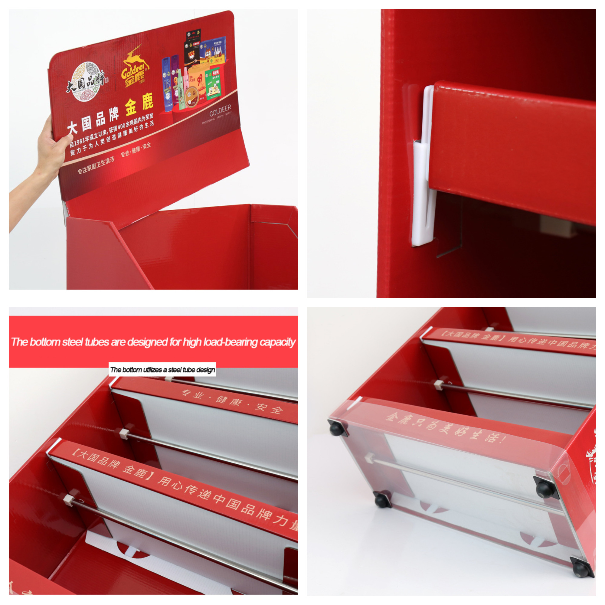 Corrugated Pop Up Cardboard Counter Display Merchandise Retail Pos Display Rack