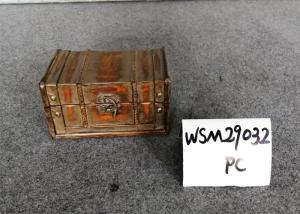 China 20x10x9 Antique Wooden Storage Chest For Treasure wholesale