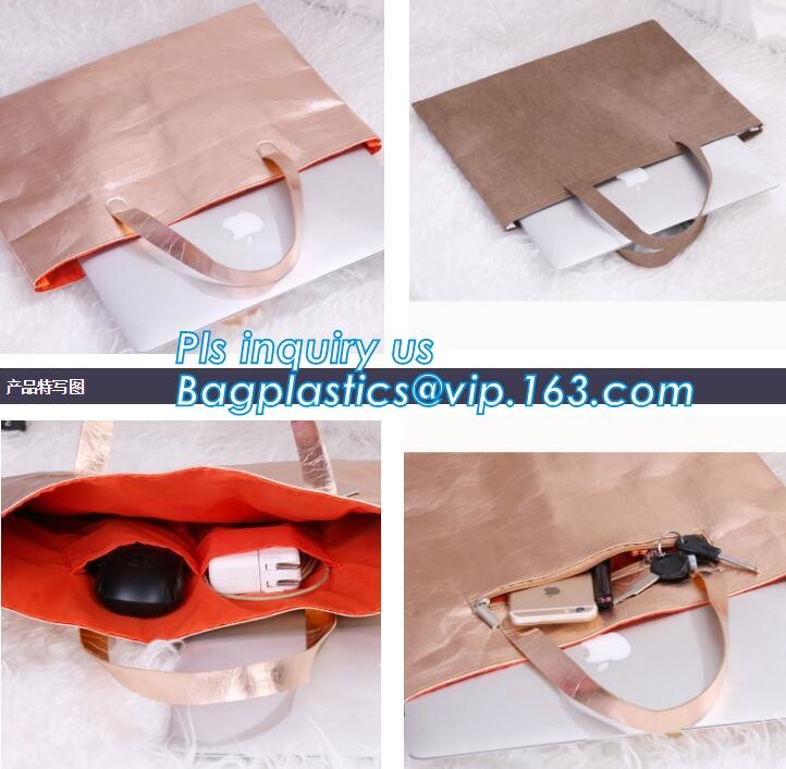 Dupont Tyvek PU coated shopping bag PU coated Tyvek bag PU coated tyvek eco bag,Tote Bag Cotton With Logo Printing Tyvek