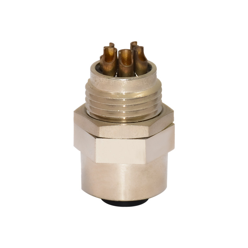 300V Mechanical Cable Connectors Waterproof 7/8'' 5pins Panel Mount Female Connector