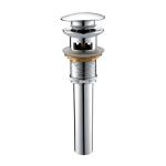 Silver Waste Water Drain Pump 45mm Dia Washbasin Faucet Pop Up Drain Chromed