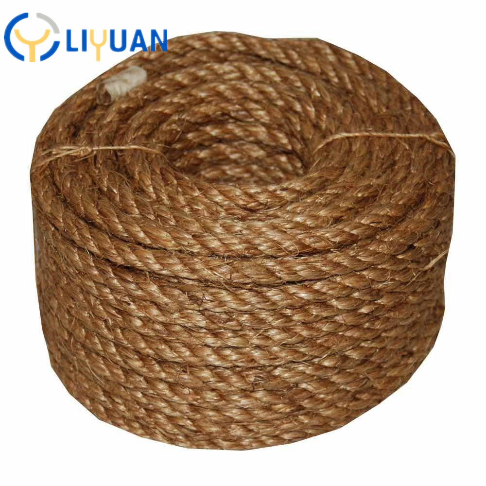 Twist Rope Natural 100% Manila Jute Sisal Rope Specifications 4mm-60mm
