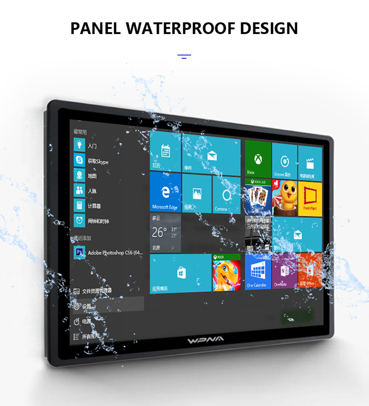 21.5 Inch All In One Touch Screen Panel PC Desktop Computer with J1900 Fanless Processor