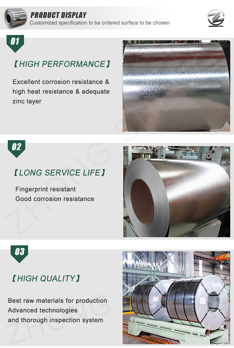 Z275 Hot Dipped Galvanized Steel Slitted Coil/Sheet/Plate/Strip Thickness 0.12-3.0mm Oiled or Non-oiled Slightly Oiled