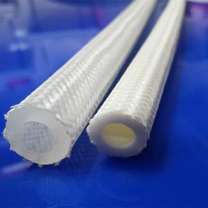China Fireproof Food Grade Outer Braided Silicone Tubing High Pressure Resistant wholesale